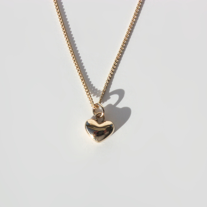 14K Gold Mini Heart Necklace