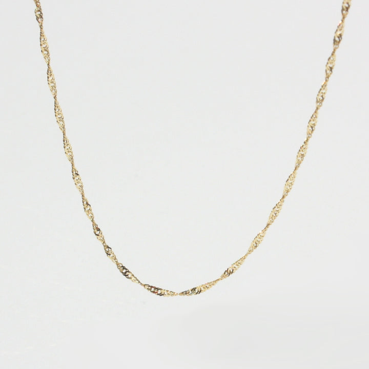 14K Gold Singapore Necklace