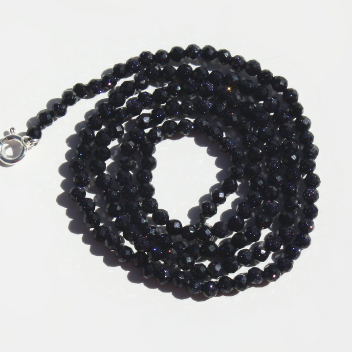 Blue Goldstone Necklace