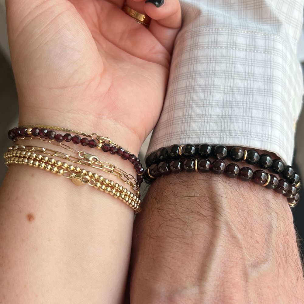 Garnet Birthstone Bracelet