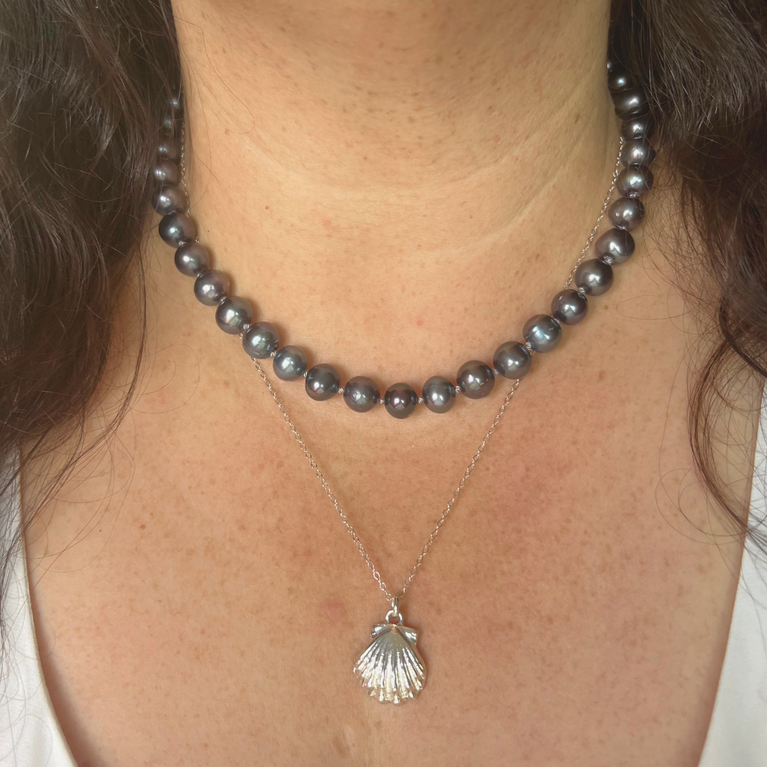 Gray Pearl Necklace