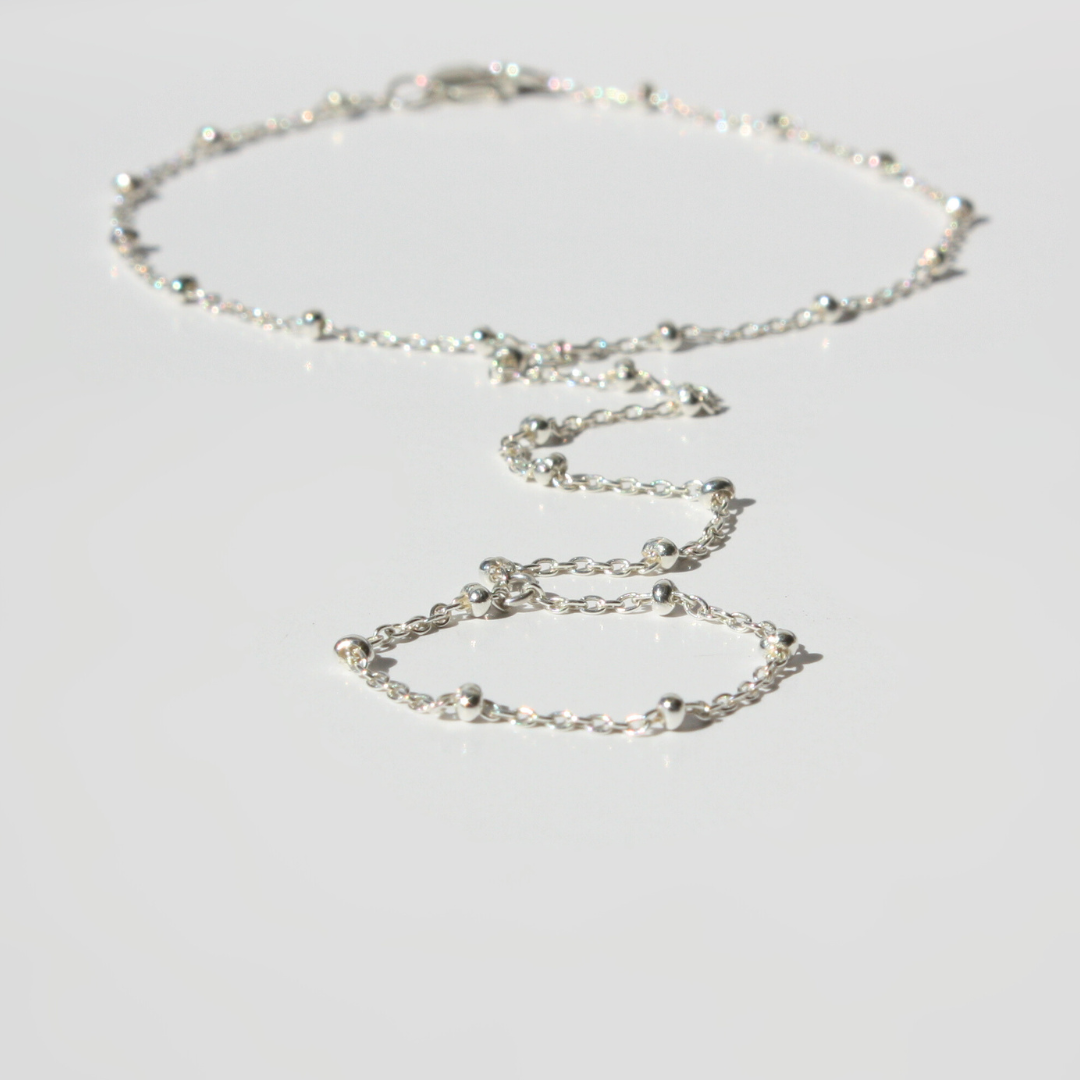 Hand Chain Bracelet Silver