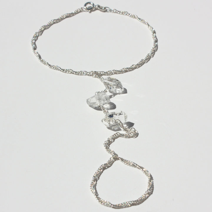 Herkimer Diamond Bracelet Silver