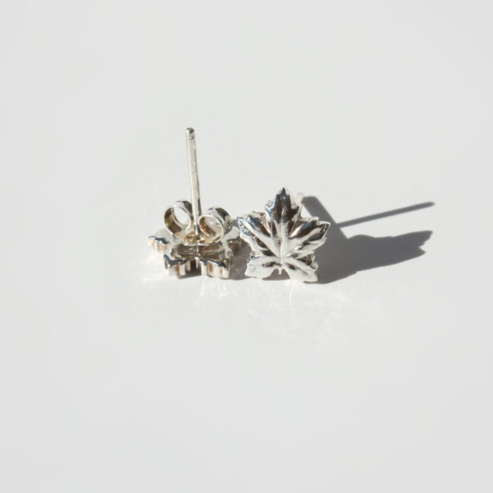 Maple Leaf Stud Earrings