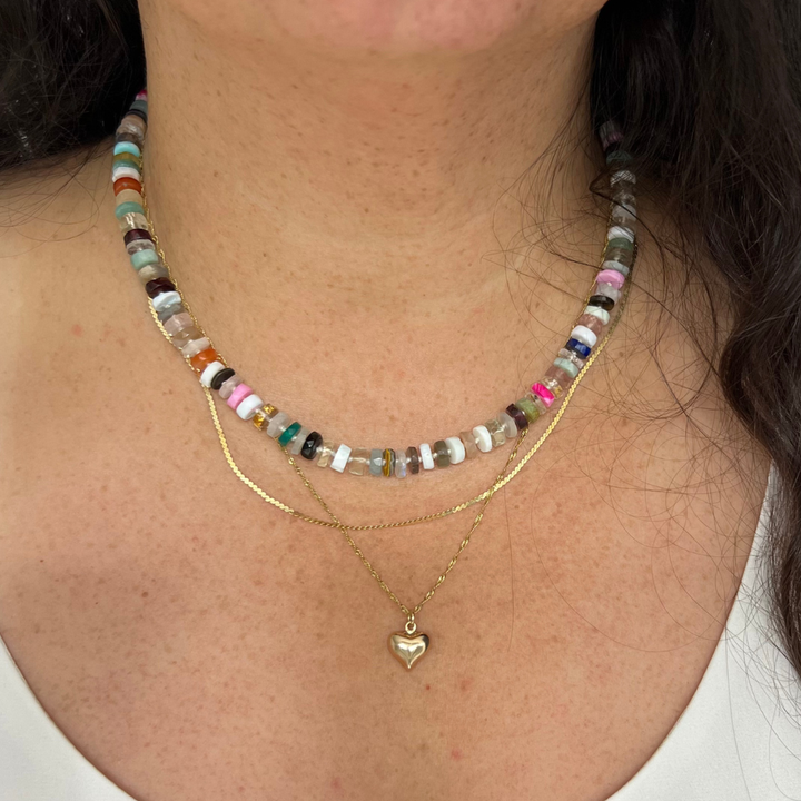 Rainbow Gemstone Necklace