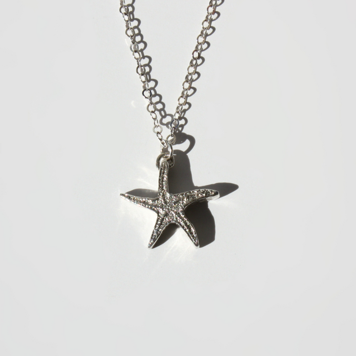 Starfish Necklace Silver