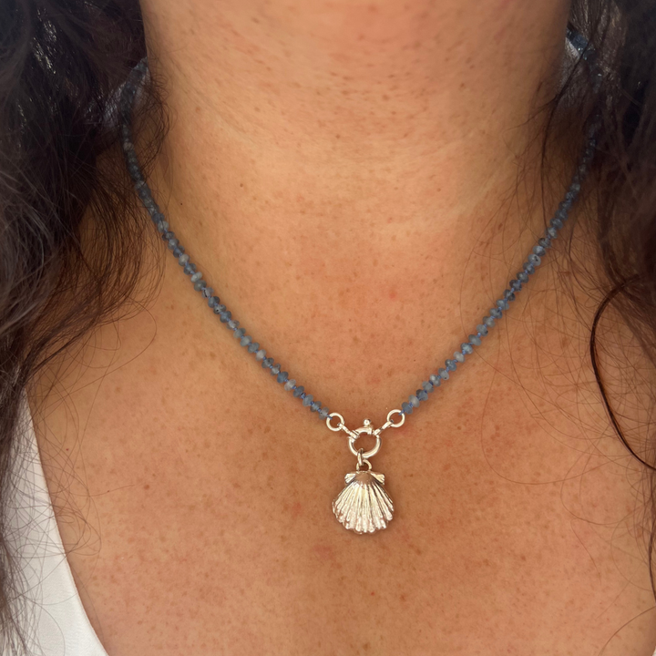 Aquamarine Necklace Silver