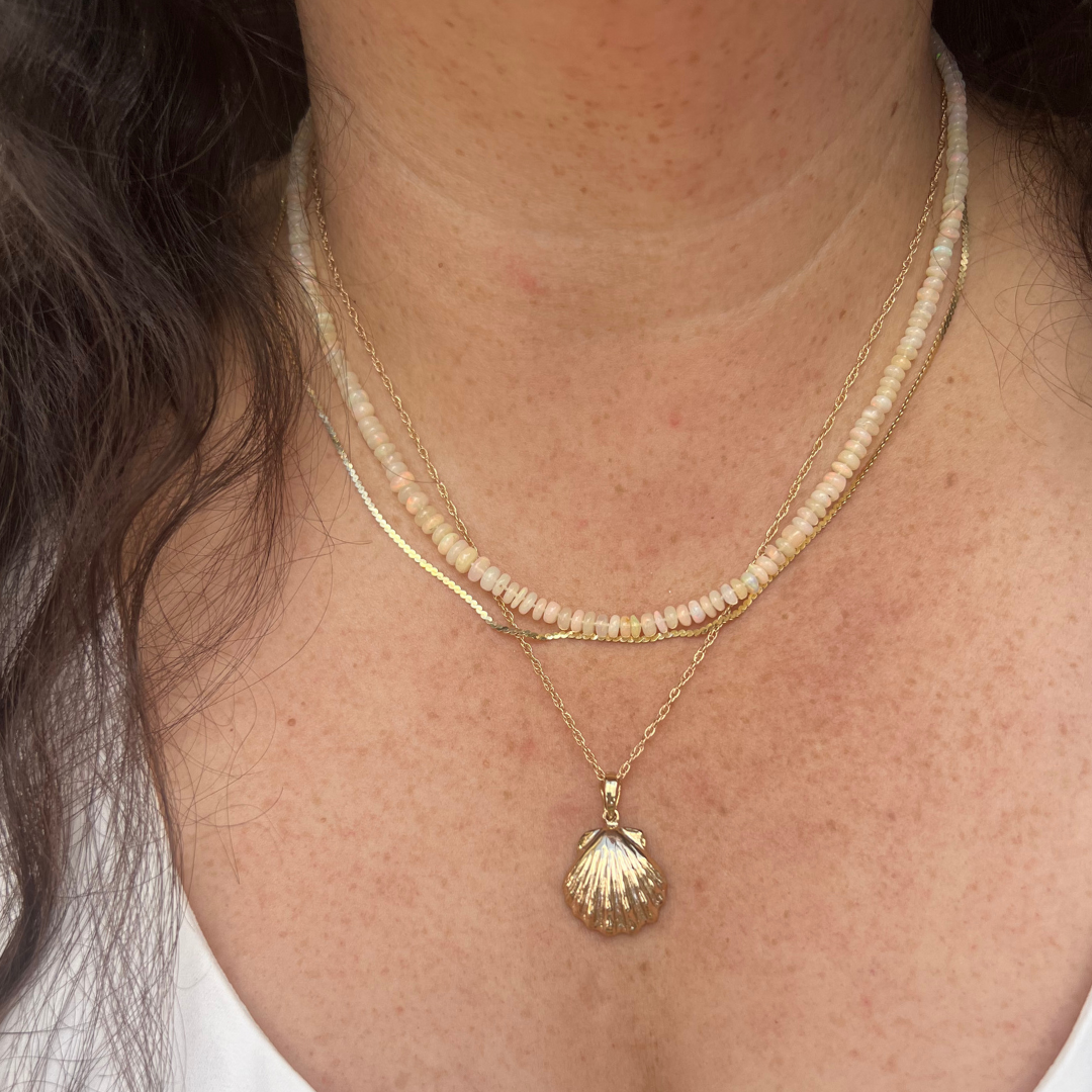 Opal Birthstone Necklace