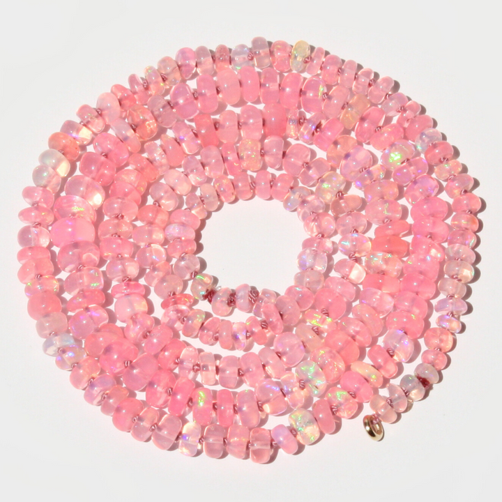 Pink Ethiopian Opal Necklace
