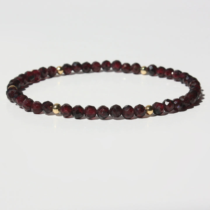 Garnet Birthstone Bracelet