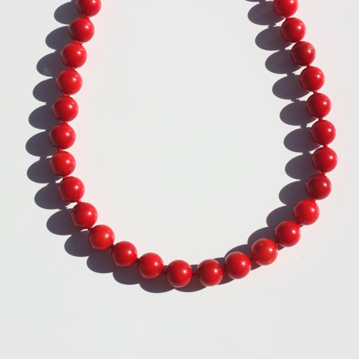 Bamboo Red Coral Necklace