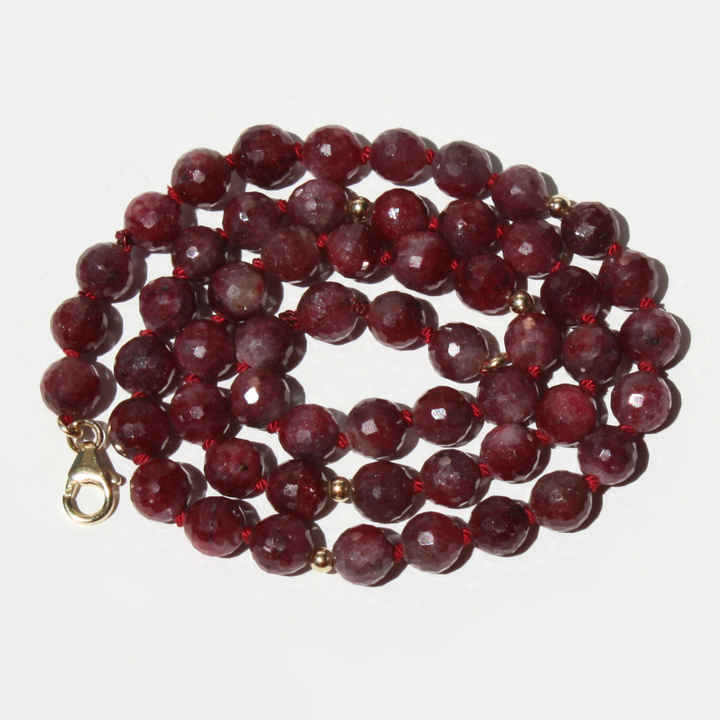 Ruby Birthstone Necklace