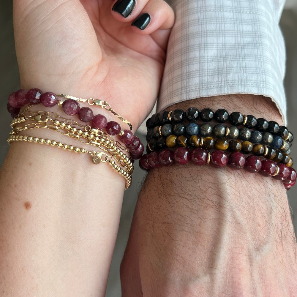 Ruby Birthstone Bracelet
