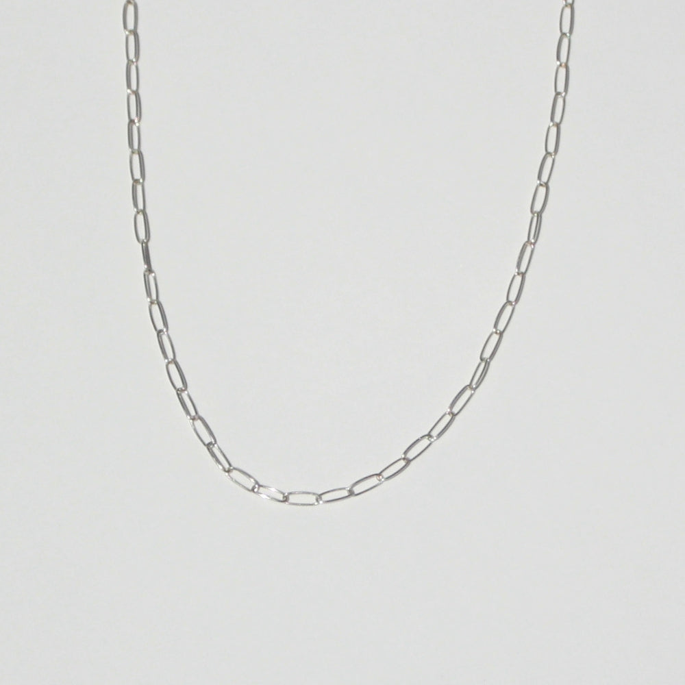 Paperclip Necklace Silver