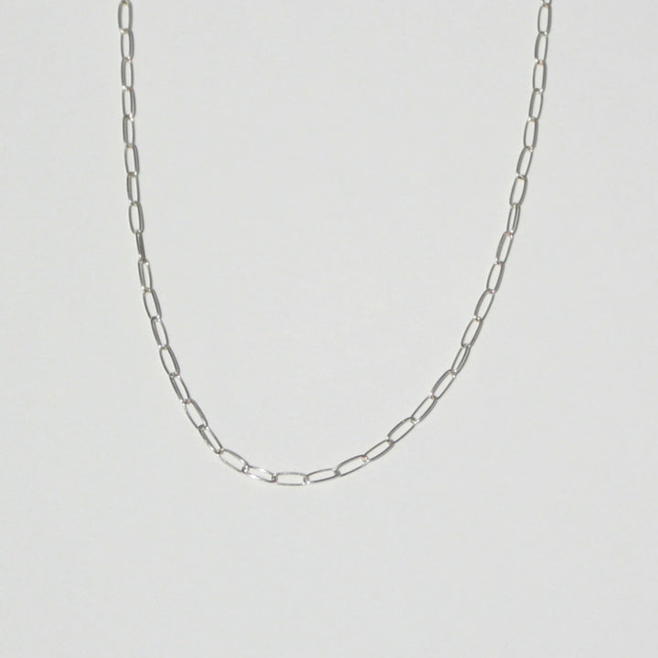 Paperclip Necklace Silver