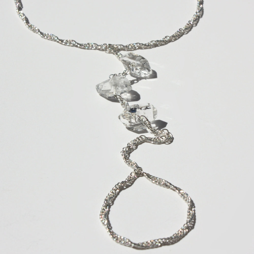 Herkimer Diamond Bracelet Silver