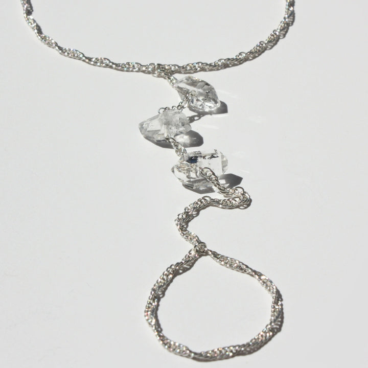 Herkimer Diamond Bracelet Silver