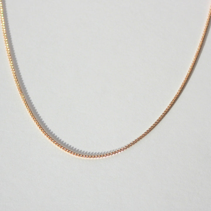 14K Gold Curb Chain Necklace