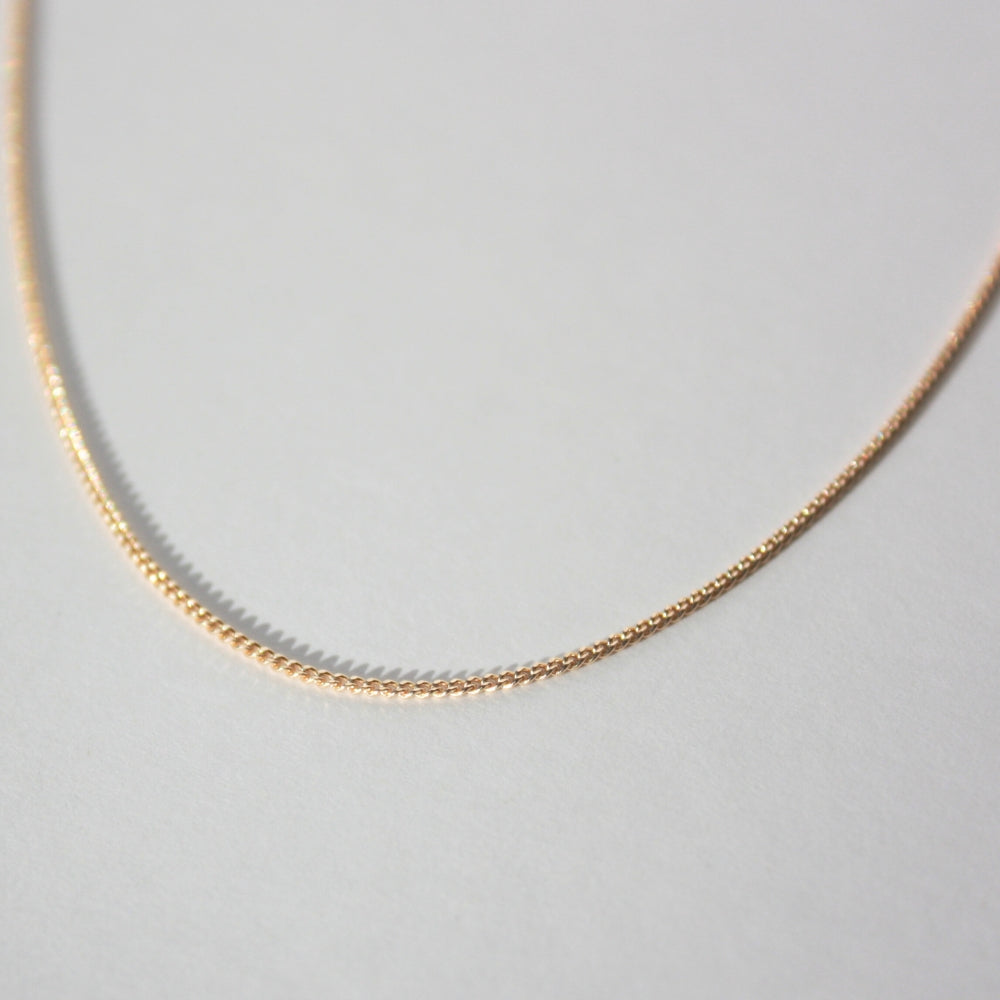 14K Gold Curb Chain Necklace