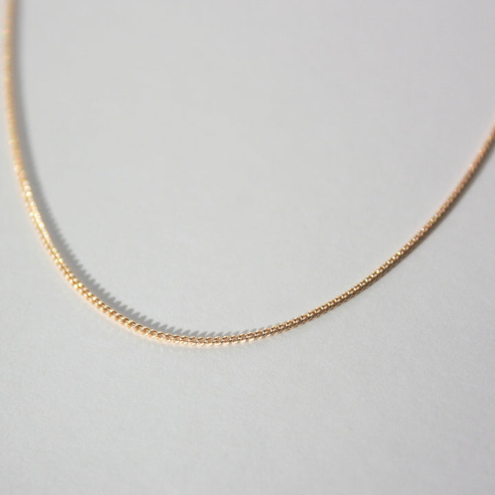 14K Gold Curb Chain Necklace