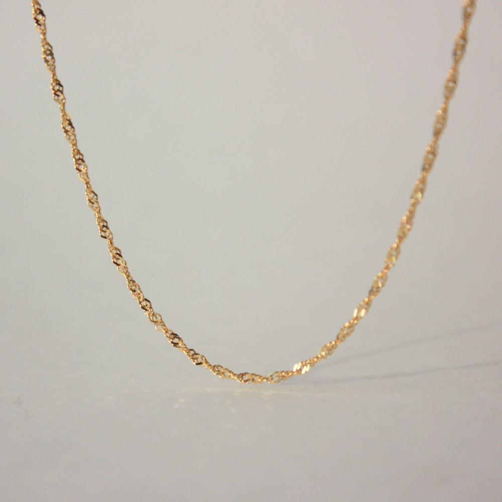 14K Gold Singapore Necklace