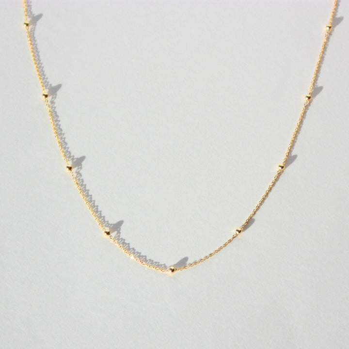 14K Gold Satellite Necklace