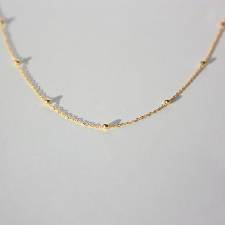 14K Gold Satellite Necklace