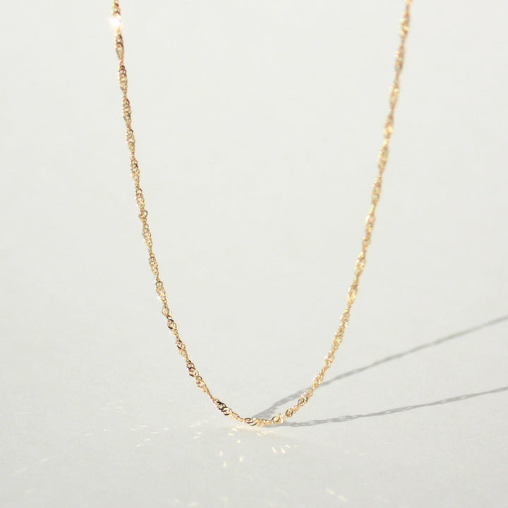 14K Gold Singapore Necklace