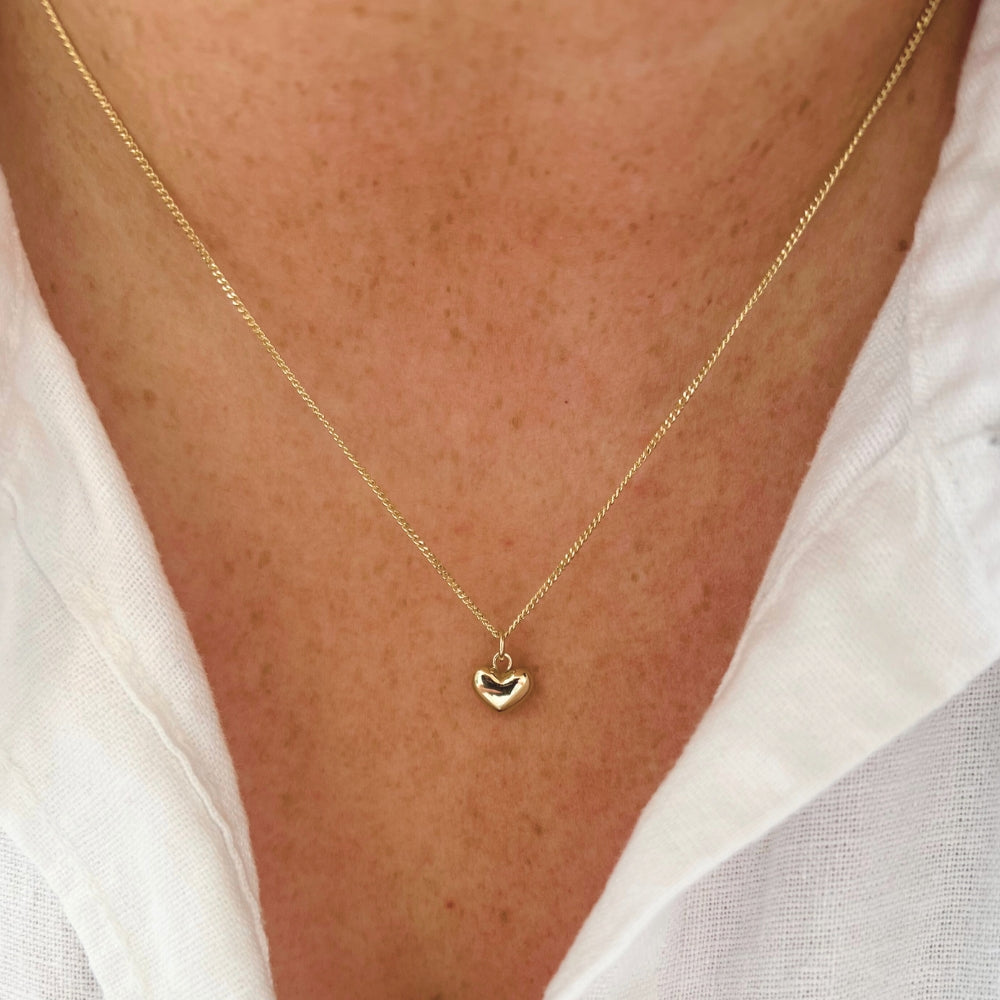 14K Gold Mini Heart Necklace