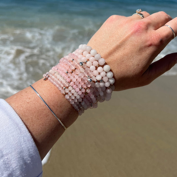 Rose Quartz Charm Bracelet