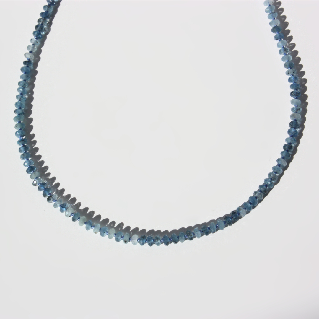 Aquamarine Necklace Silver