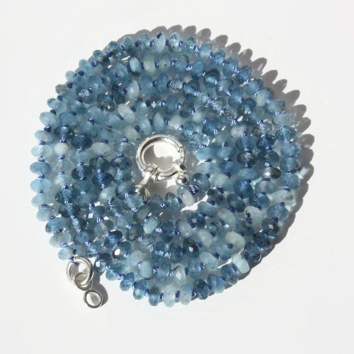 Aquamarine Necklace Silver