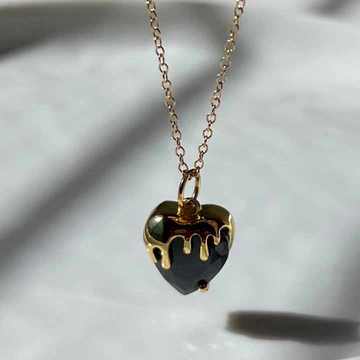 Black Heart Necklace