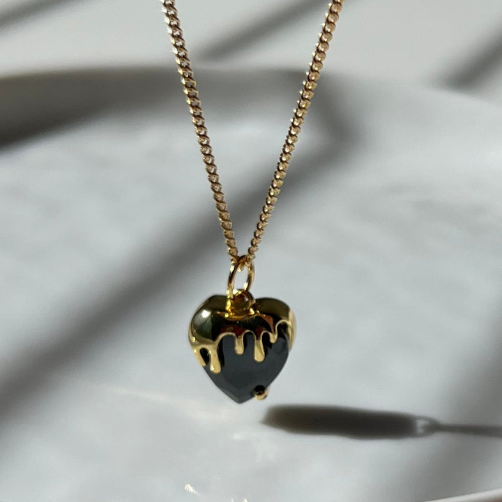 Black Heart Necklace