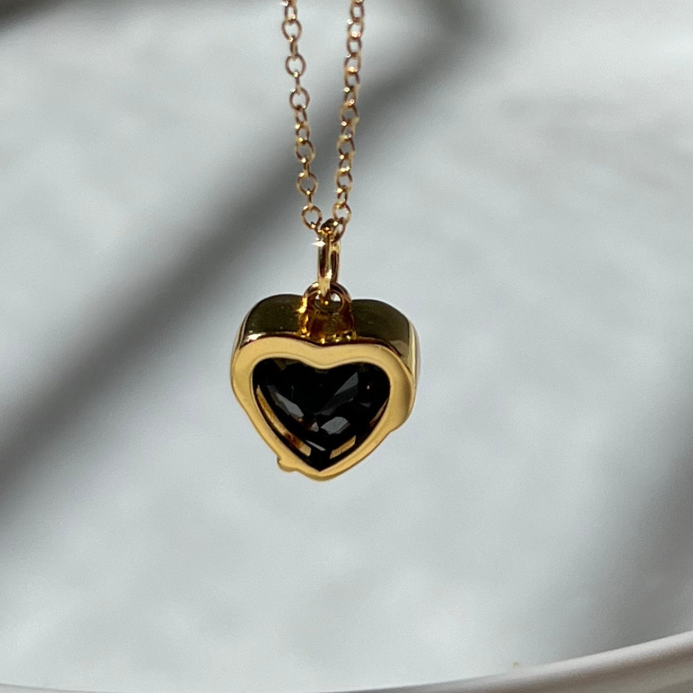 Black Heart Necklace