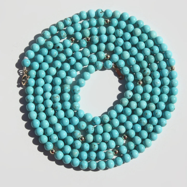 Turquoise Magnesite Beaded Necklace