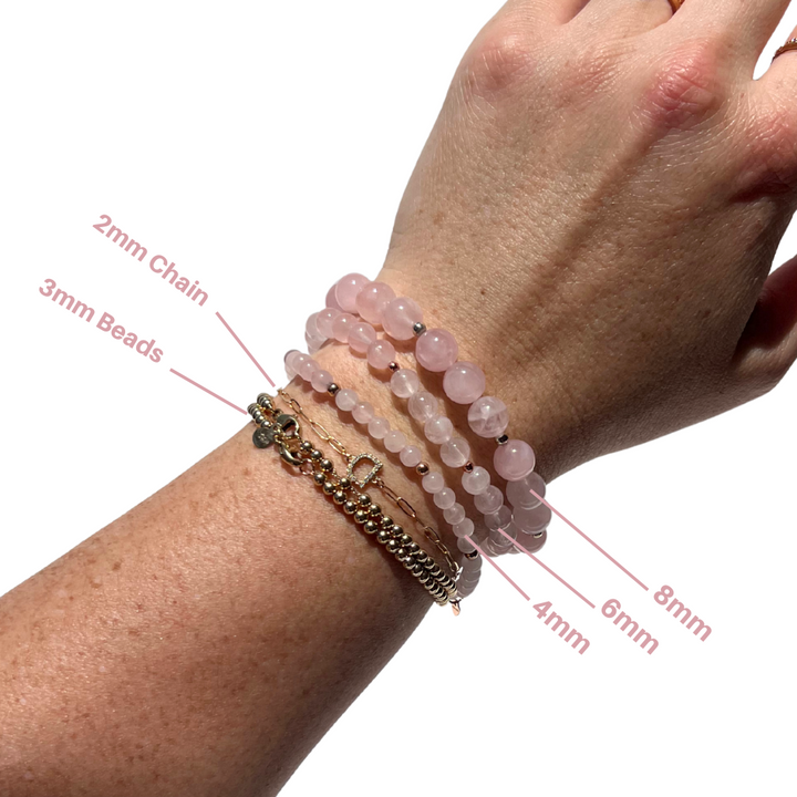 Matte Rose Quartz Bracelet