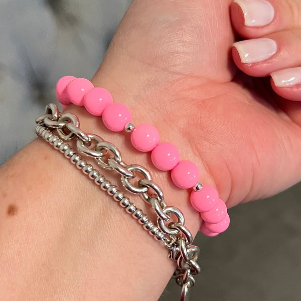 Pink Charm Bracelet