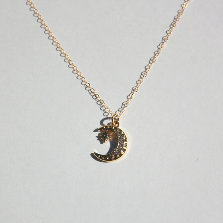 Moon And Star Necklace