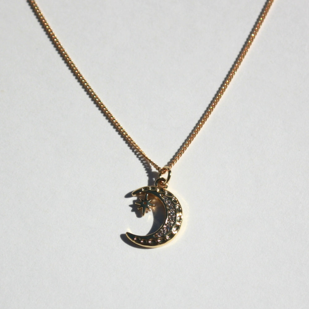 Moon And Star Necklace