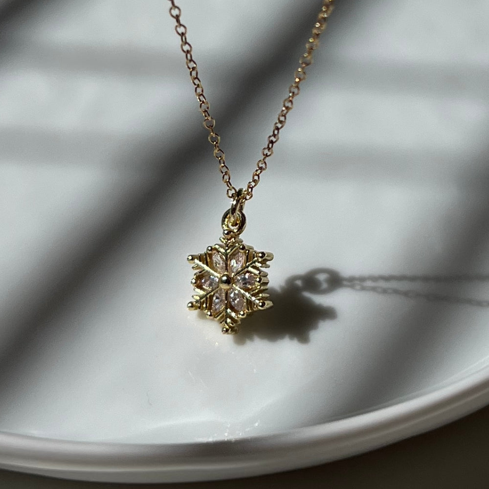 Snowflake Diamond Necklace