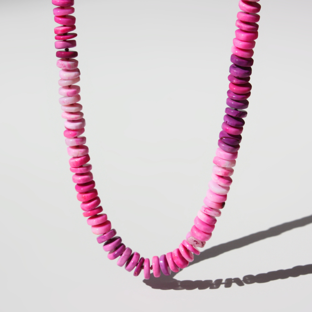 Candy Opal Necklace - 8mm Heishi Beads with 14K Gold Filled Magnetic Clasp