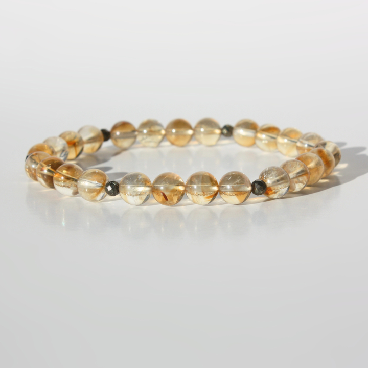Citrine & Pyrite Bracelet – The Abundance Duo
