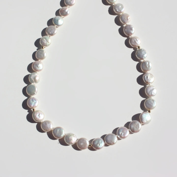 Coin Pearl Chocker Necklace