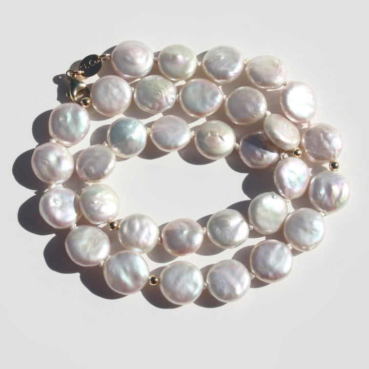 Coin Pearl Chocker Necklace