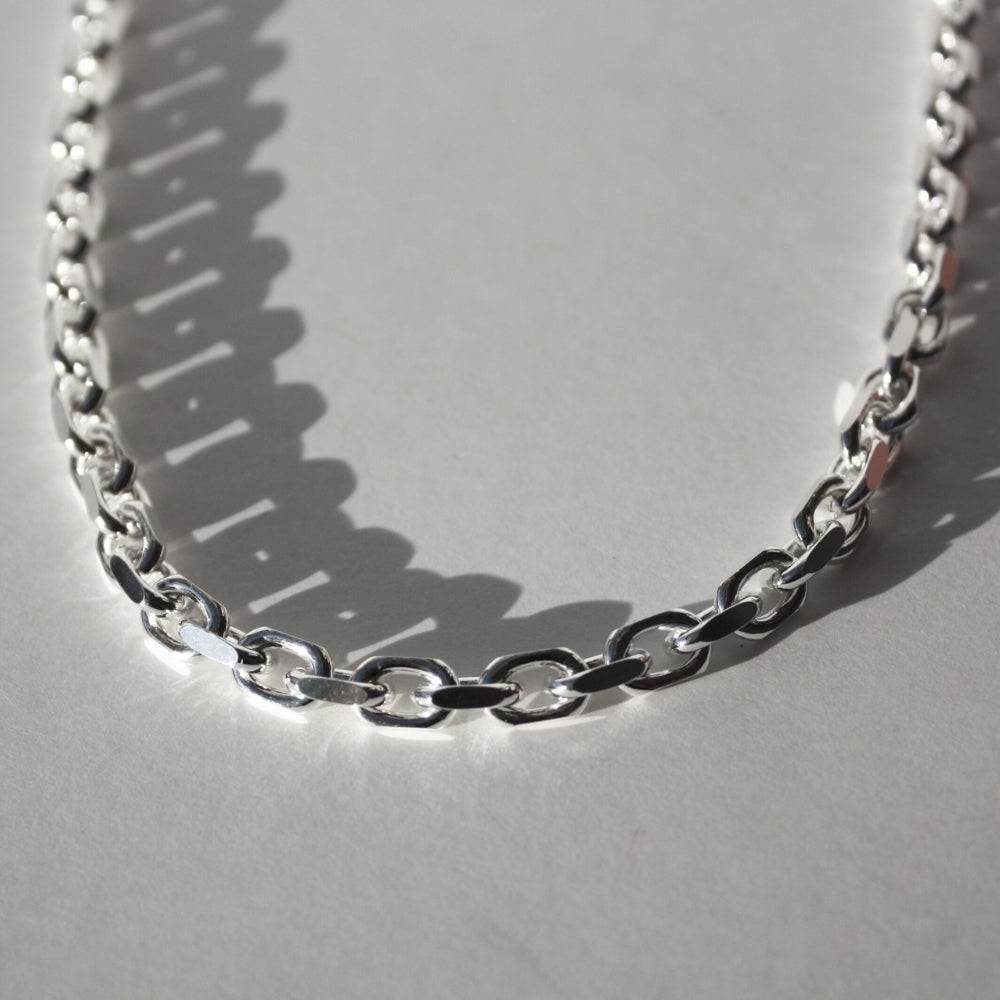 Cable Link Chain Mens Necklace