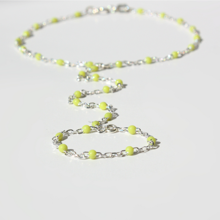 Enamel Hand Chain Bracelet