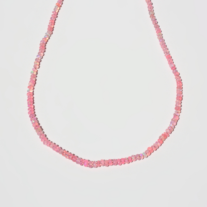 Pink Ethiopian Opal Necklace