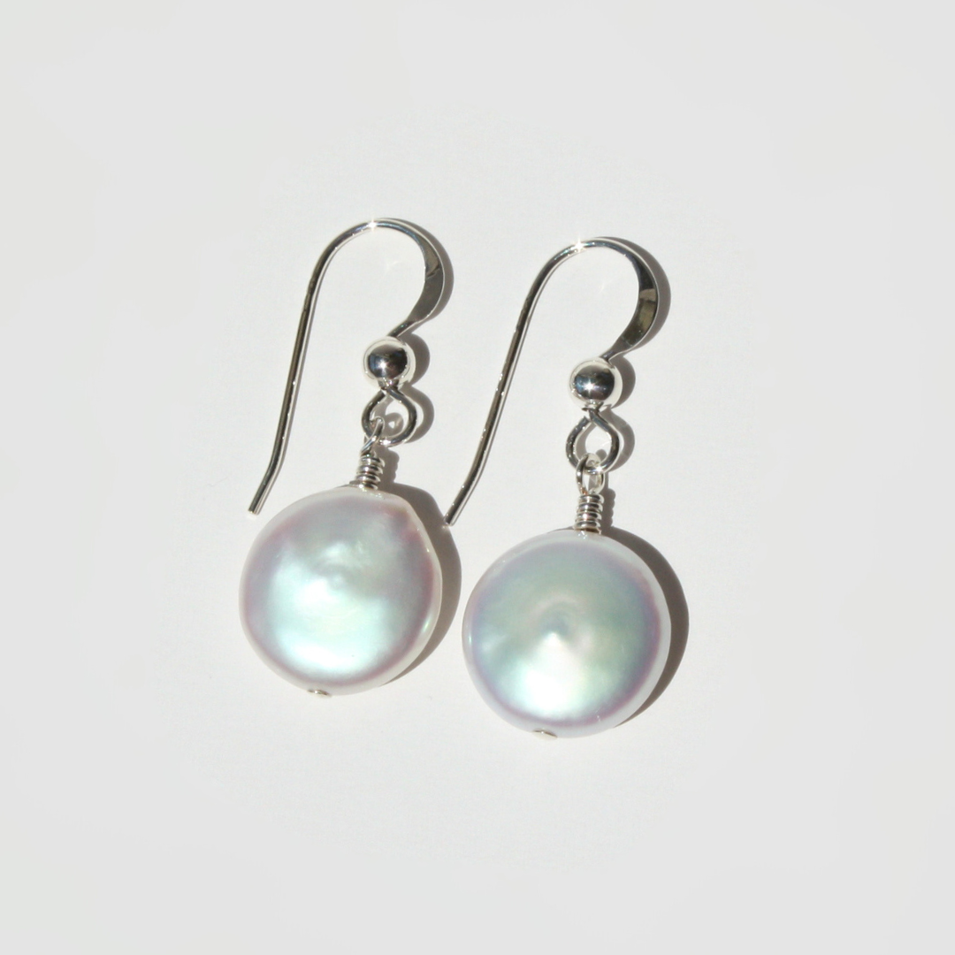 Coin Pearl Earrings