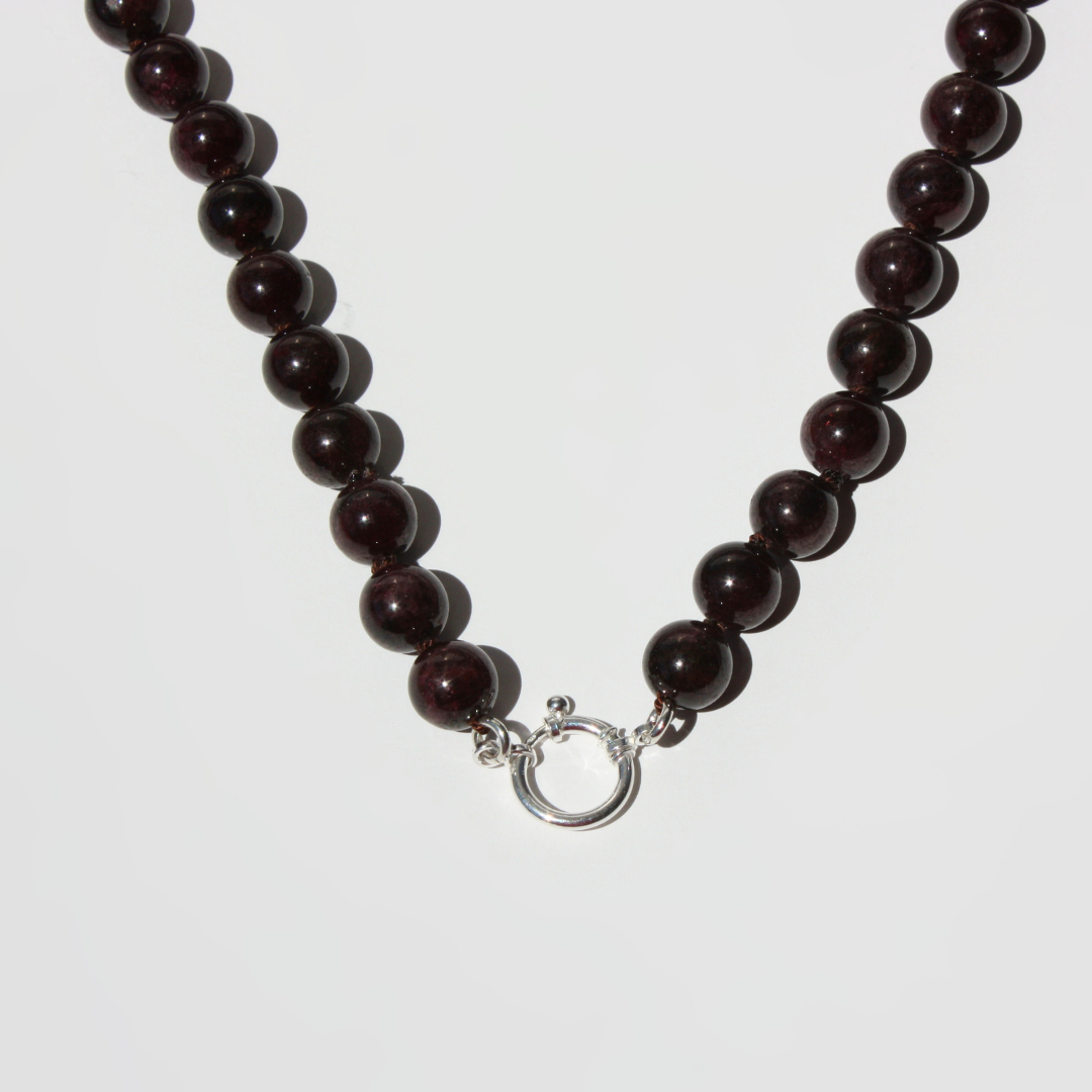 Garnet Birthstone Necklace